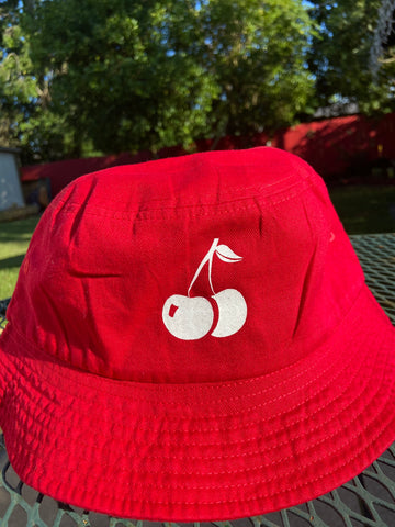 Sparkly Cherry Bucket Hat